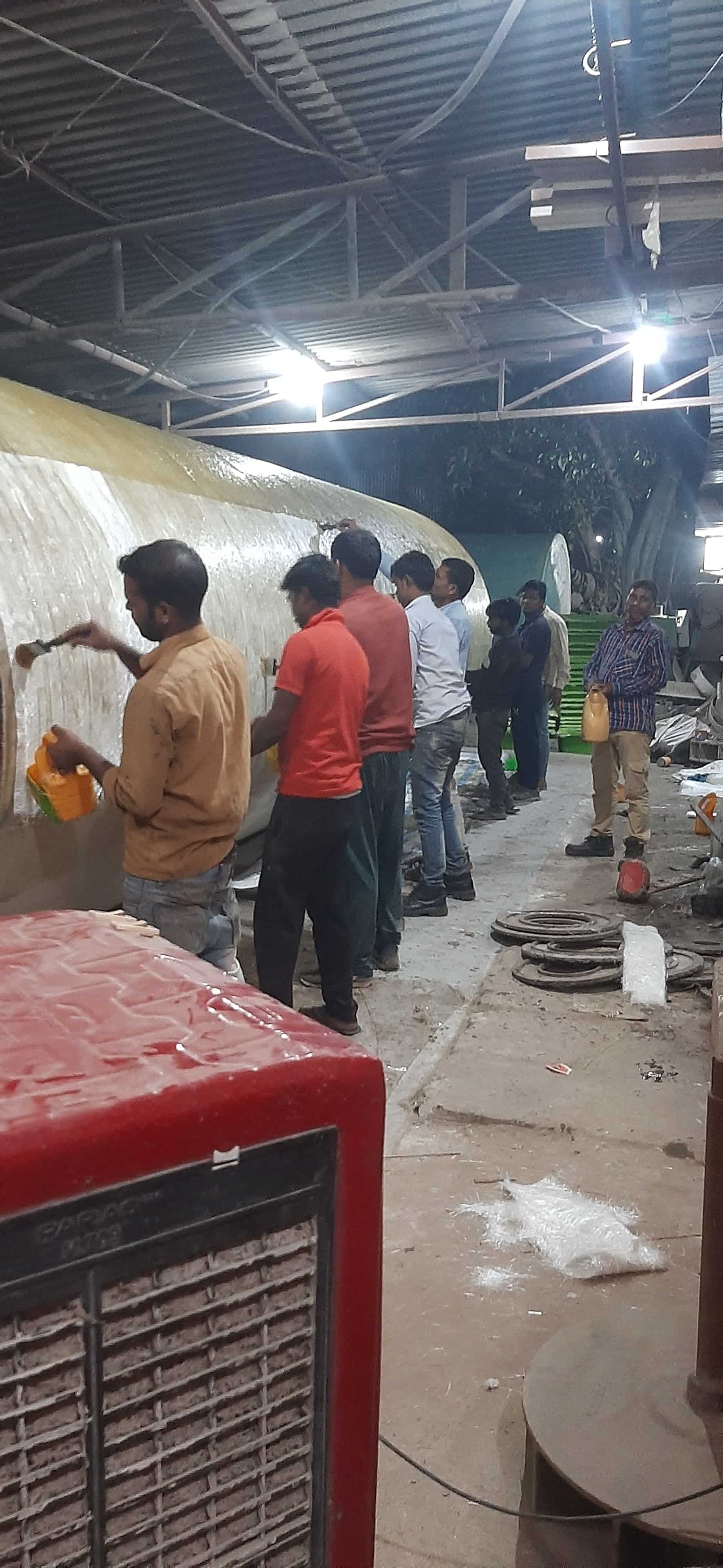 Step by step FRP lining process