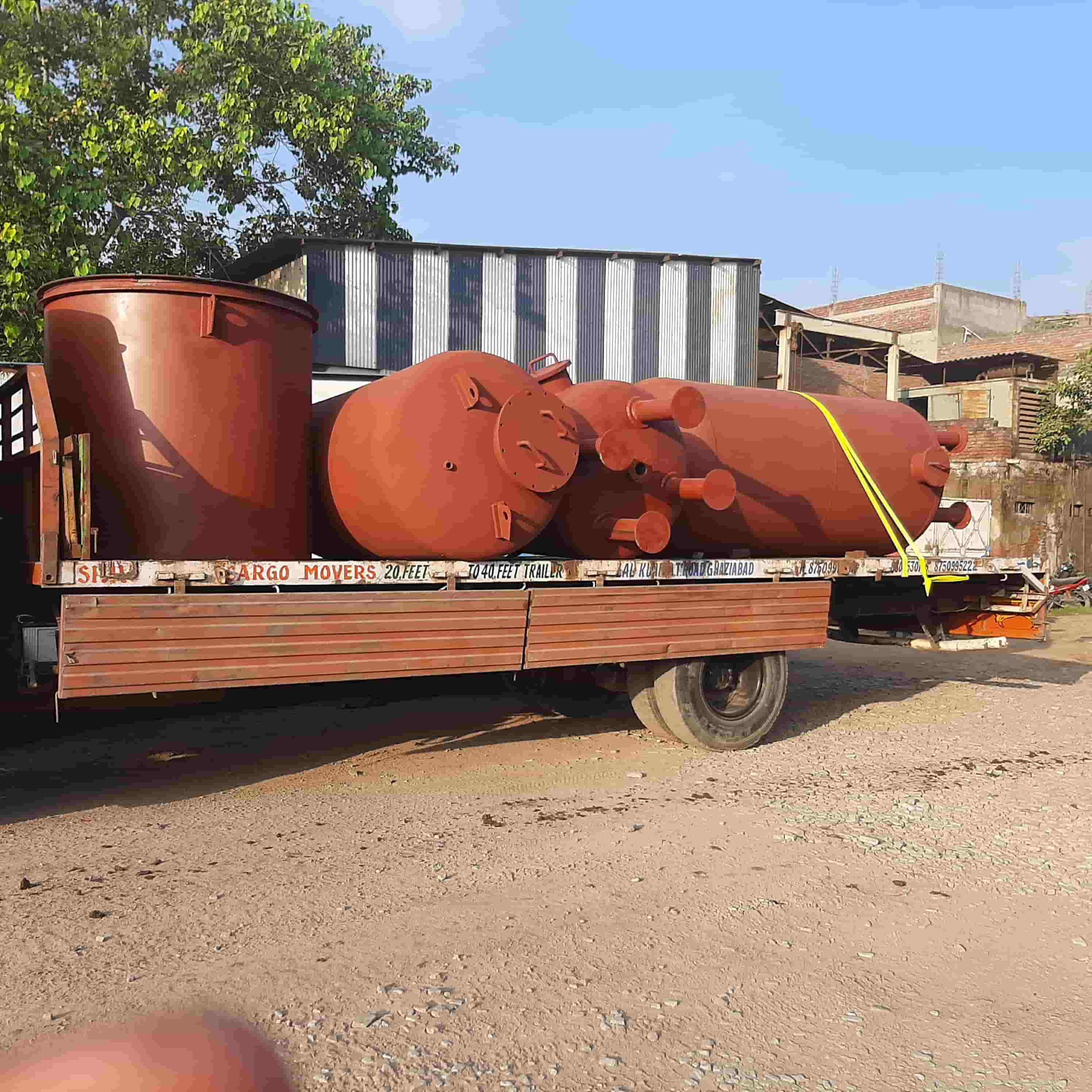 Industrial welding quality on mild steel vessel