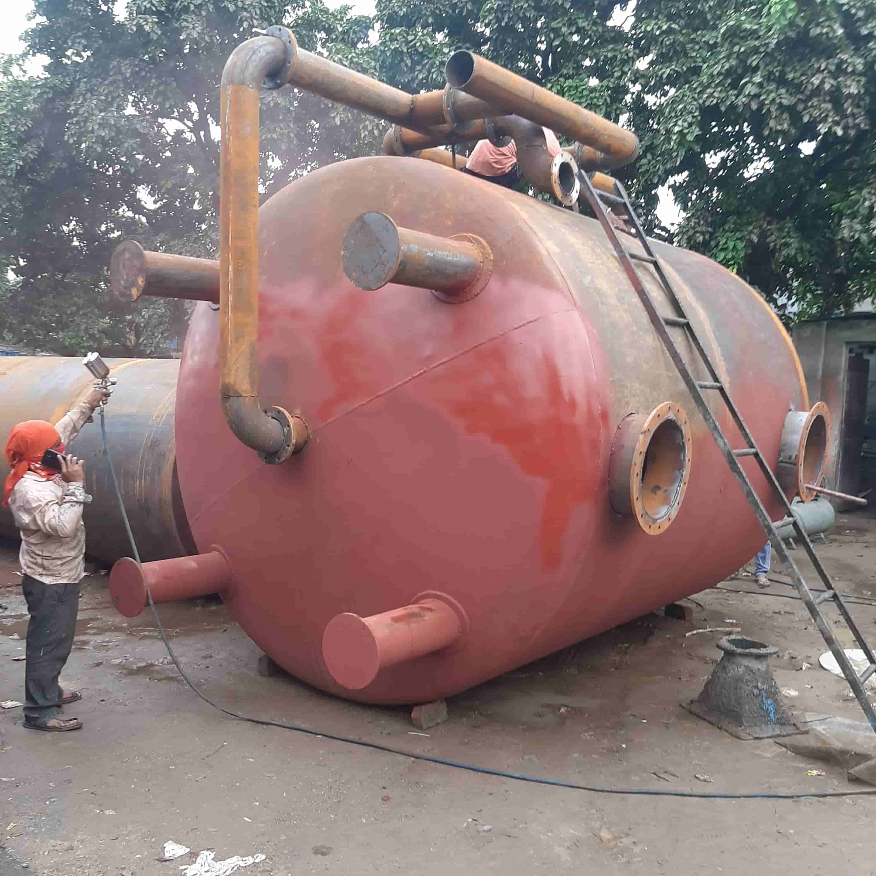Finished MS industrial vessel ready for dispatch